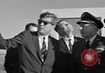Image of President Kenedy and official party watch Atlas134D Launch Vandenberg Air Force Base California USA, 1962, second 56 stock footage video 65675025275