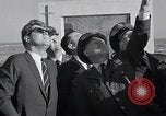 Image of President Kenedy and official party watch Atlas134D Launch Vandenberg Air Force Base California USA, 1962, second 61 stock footage video 65675025275