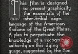 Standbild Native American Indian Council Meeting mit Zeichensprache Fort Browning Montana USA, 1930, aus Sekunde 43 historischem Filmmaterial Videoclip 65675025291