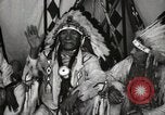 Image of Native American Indian Chief Deer Nose introduces himself Fort Browning Montana USA, 1930, second 6 stock footage video 65675025298