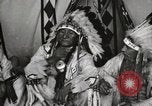 Image of Native American Indian Chief Deer Nose introduces himself Fort Browning Montana USA, 1930, second 8 stock footage video 65675025298
