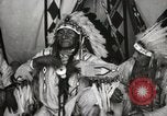 Image of Native American Indian Chief Deer Nose introduces himself Fort Browning Montana USA, 1930, second 14 stock footage video 65675025298