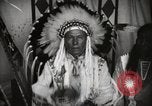 Image of Native American Indian Chief Foolish Woman introduces himself Fort Browning Montana USA, 1930, second 6 stock footage video 65675025300