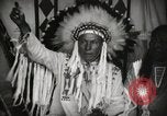 Image of Native American Indian Chief Foolish Woman introduces himself Fort Browning Montana USA, 1930, second 7 stock footage video 65675025300