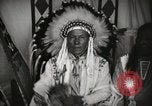 Image of Native American Indian Chief Foolish Woman introduces himself Fort Browning Montana USA, 1930, second 9 stock footage video 65675025300