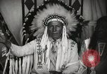 Image of Native American Indian Chief Foolish Woman introduces himself Fort Browning Montana USA, 1930, second 11 stock footage video 65675025300