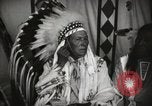 Image of Native American Indian Chief Foolish Woman introduces himself Fort Browning Montana USA, 1930, second 14 stock footage video 65675025300