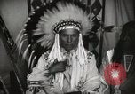 Image of Native American Indian Chief Foolish Woman introduces himself Fort Browning Montana USA, 1930, second 15 stock footage video 65675025300
