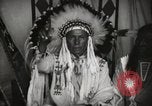 Image of Native American Indian Chief Foolish Woman introduces himself Fort Browning Montana USA, 1930, second 17 stock footage video 65675025300