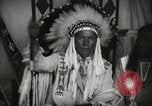 Image of Native American Indian Chief Foolish Woman introduces himself Fort Browning Montana USA, 1930, second 18 stock footage video 65675025300
