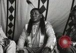 Image of Native American Indian Chief Strange Owl Fort Browning Montana USA, 1930, second 14 stock footage video 65675025301