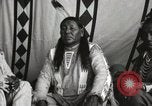 Image of Native American Indian Chief Strange Owl Fort Browning Montana USA, 1930, second 16 stock footage video 65675025301