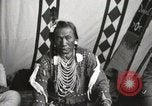 Image of Native American Indian Chief Bird Rattler of Blood Tribe Fort Browning Montana USA, 1930, second 8 stock footage video 65675025302