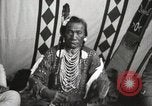Image of Native American Indian Chief Bird Rattler of Blood Tribe Fort Browning Montana USA, 1930, second 11 stock footage video 65675025302