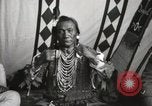 Image of Native American Indian Chief Bird Rattler of Blood Tribe Fort Browning Montana USA, 1930, second 14 stock footage video 65675025302