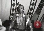 Image of Native American Indian Chief Bird Rattler of Blood Tribe Fort Browning Montana USA, 1930, second 15 stock footage video 65675025302