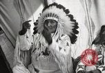 Image of Blackfoot Native American Indian Chief Mountain Chief Fort Browning Montana USA, 1930, second 9 stock footage video 65675025303