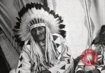 Image of Blackfoot Native American Indian Chief Mountain Chief Fort Browning Montana USA, 1930, second 12 stock footage video 65675025303