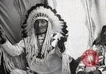 Image of Blackfoot Native American Indian Chief Mountain Chief Fort Browning Montana USA, 1930, second 13 stock footage video 65675025303