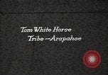 Image of Arapahoe Native American Indian Chief Tom White Horse Fort Browning Montana USA, 1930, second 1 stock footage video 65675025305
