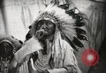 Image of Arapahoe Native American Indian Chief Tom White Horse Fort Browning Montana USA, 1930, second 8 stock footage video 65675025305