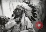 Image of Arapahoe Native American Indian Chief Tom White Horse Fort Browning Montana USA, 1930, second 9 stock footage video 65675025305