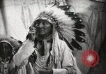 Image of Arapahoe Native American Indian Chief Tom White Horse Fort Browning Montana USA, 1930, second 12 stock footage video 65675025305