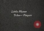 Image of Native American Indian Chief Little Plume of Piegan tribe Fort Browning Montana USA, 1930, second 4 stock footage video 65675025307