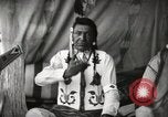 Image of Native American Indian Chief Little Plume of Piegan tribe Fort Browning Montana USA, 1930, second 7 stock footage video 65675025307