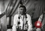 Image of Native American Indian Chief Little Plume of Piegan tribe Fort Browning Montana USA, 1930, second 12 stock footage video 65675025307