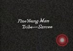 Image of Sarcee tribe Native American Indian Chief Fine Young Man Fort Browning Montana USA, 1930, second 1 stock footage video 65675025308