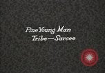 Image of Sarcee tribe Native American Indian Chief Fine Young Man Fort Browning Montana USA, 1930, second 4 stock footage video 65675025308