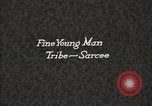 Image of Sarcee tribe Native American Indian Chief Fine Young Man Fort Browning Montana USA, 1930, second 5 stock footage video 65675025308