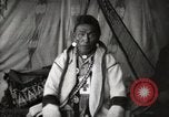 Image of Sarcee tribe Native American Indian Chief Fine Young Man Fort Browning Montana USA, 1930, second 7 stock footage video 65675025308