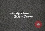 Image of Sarcee or Tsuutina Native American Indian Joe Big Plume Fort Browning Montana USA, 1930, second 1 stock footage video 65675025309