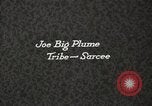 Image of Sarcee or Tsuutina Native American Indian Joe Big Plume Fort Browning Montana USA, 1930, second 3 stock footage video 65675025309