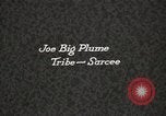 Image of Sarcee or Tsuutina Native American Indian Joe Big Plume Fort Browning Montana USA, 1930, second 4 stock footage video 65675025309