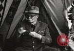 Image of Piegan Native American Indian Mountain Chief narrates a story Fort Browning Montana USA, 1930, second 13 stock footage video 65675025310
