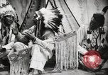 Image of Piegan Native American Indian Mountain Chief narrates a story Fort Browning Montana USA, 1930, second 28 stock footage video 65675025310