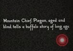 Image of Piegan Native American Indian Mountain Chief narrates a story Fort Browning Montana USA, 1930, second 31 stock footage video 65675025310
