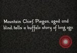 Image of Piegan Native American Indian Mountain Chief narrates a story Fort Browning Montana USA, 1930, second 33 stock footage video 65675025310