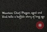 Image of Piegan Native American Indian Mountain Chief narrates a story Fort Browning Montana USA, 1930, second 37 stock footage video 65675025310