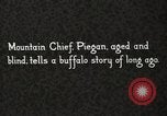 Image of Piegan Native American Indian Mountain Chief narrates a story Fort Browning Montana USA, 1930, second 38 stock footage video 65675025310