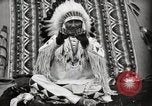 Image of Piegan Native American Indian Mountain Chief narrates a story Fort Browning Montana USA, 1930, second 42 stock footage video 65675025310