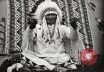 Image of Piegan Native American Indian Mountain Chief narrates a story Fort Browning Montana USA, 1930, second 43 stock footage video 65675025310