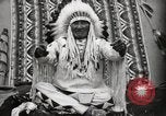 Image of Piegan Native American Indian Mountain Chief narrates a story Fort Browning Montana USA, 1930, second 49 stock footage video 65675025310