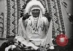 Image of Piegan Native American Indian Mountain Chief narrates a story Fort Browning Montana USA, 1930, second 50 stock footage video 65675025310