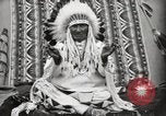 Image of Piegan Native American Indian Mountain Chief narrates a story Fort Browning Montana USA, 1930, second 54 stock footage video 65675025310
