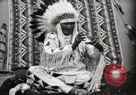 Image of Piegan Native American Indian Mountain Chief narrates a story Fort Browning Montana USA, 1930, second 57 stock footage video 65675025310