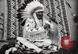 Image of Piegan Native American Indian Mountain Chief narrates a story Fort Browning Montana USA, 1930, second 59 stock footage video 65675025310